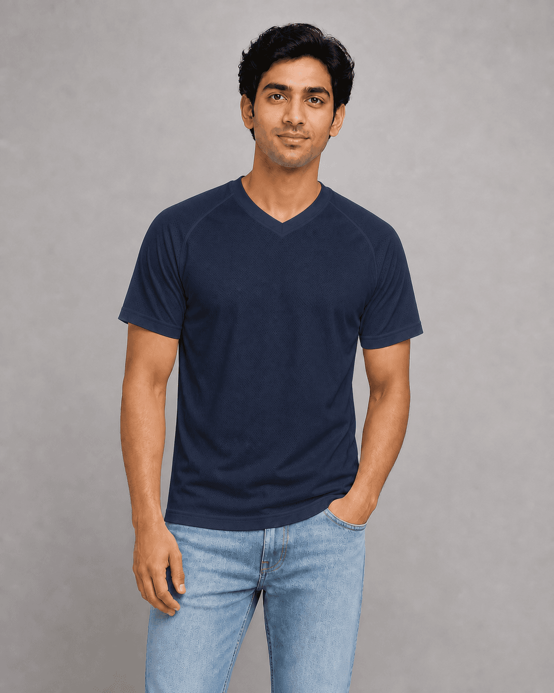 Football jersey worn by a printengine studio model